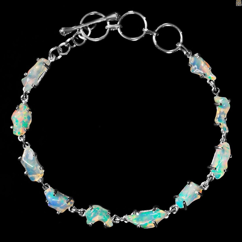 Opal Polished Nugget Bracelet-BSL OPL-11-75