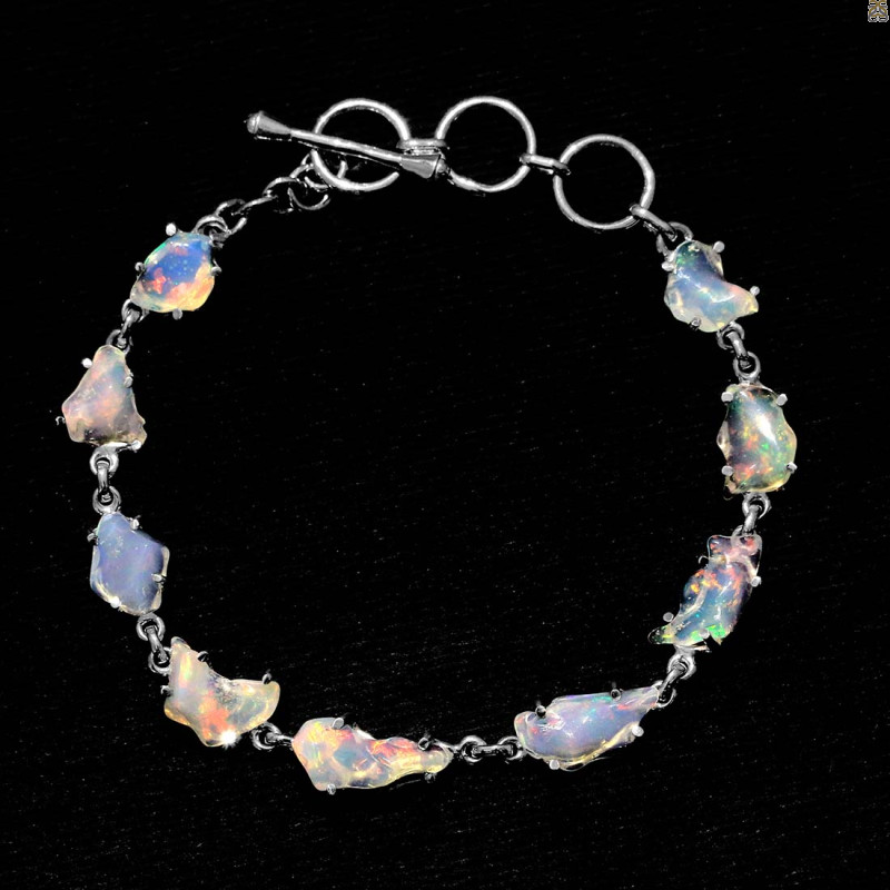 Opal Polished Nugget Bracelet-BSL OPL-11-8