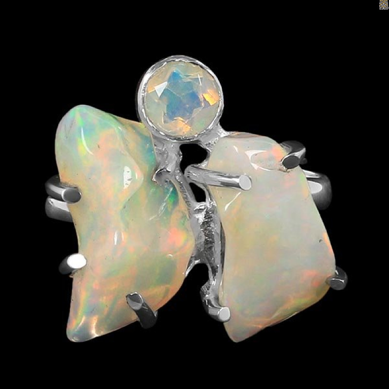 Opal Polished Nugget Ring-2R-Size-6 OPL-2-1086