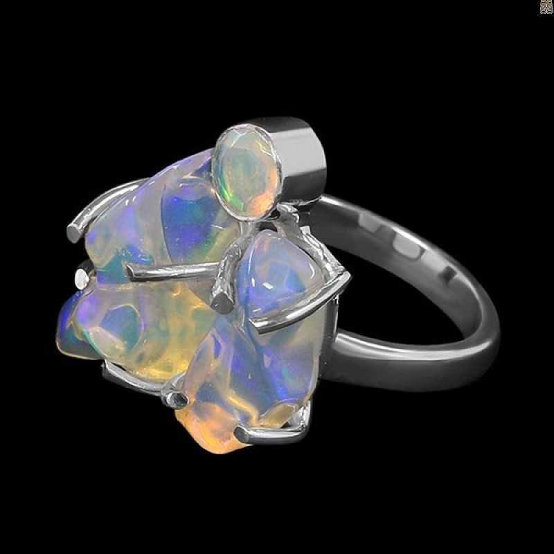 Opal Polished Nugget Ring-2R-Size-7 OPL-2-1087