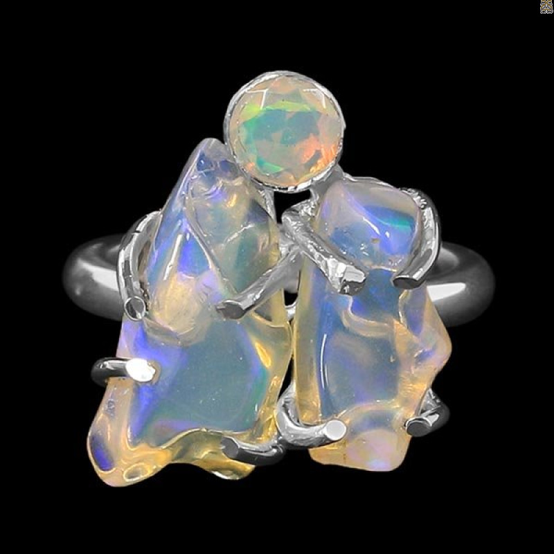 Opal Polished Nugget Ring-2R-Size-7 OPL-2-1087