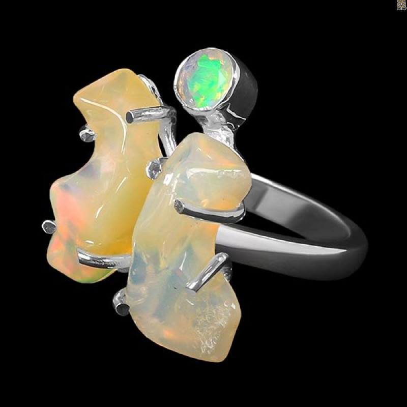 Opal Polished Nugget Ring-2R-Size-7 OPL-2-1089