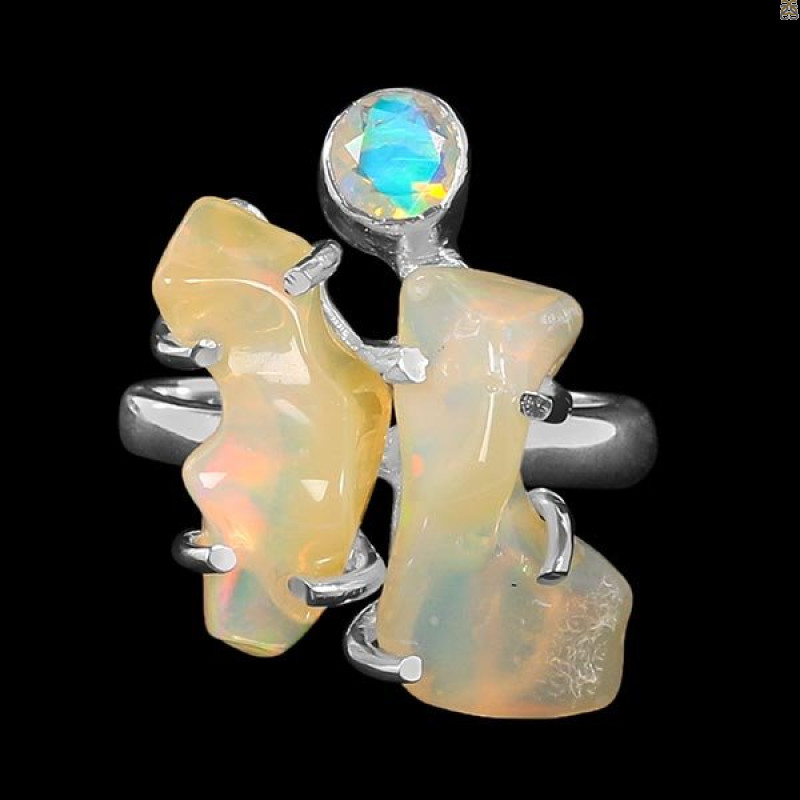 Opal Polished Nugget Ring-2R-Size-7 OPL-2-1089