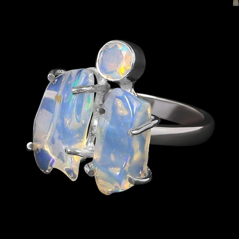 Opal Polished Nugget Ring-2R-Size-9 OPL-2-1091