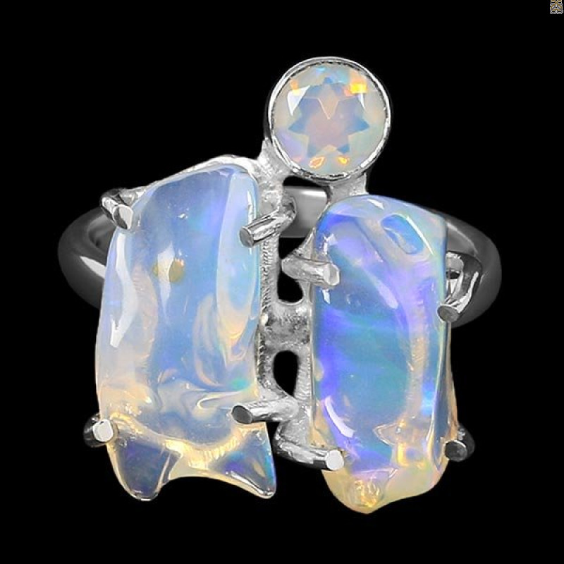 Opal Polished Nugget Ring-2R-Size-9 OPL-2-1091