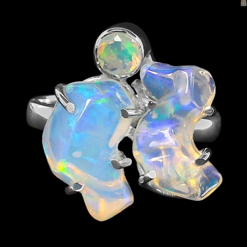 Opal Polished Nugget Ring-2R-Size-9 OPL-2-1093