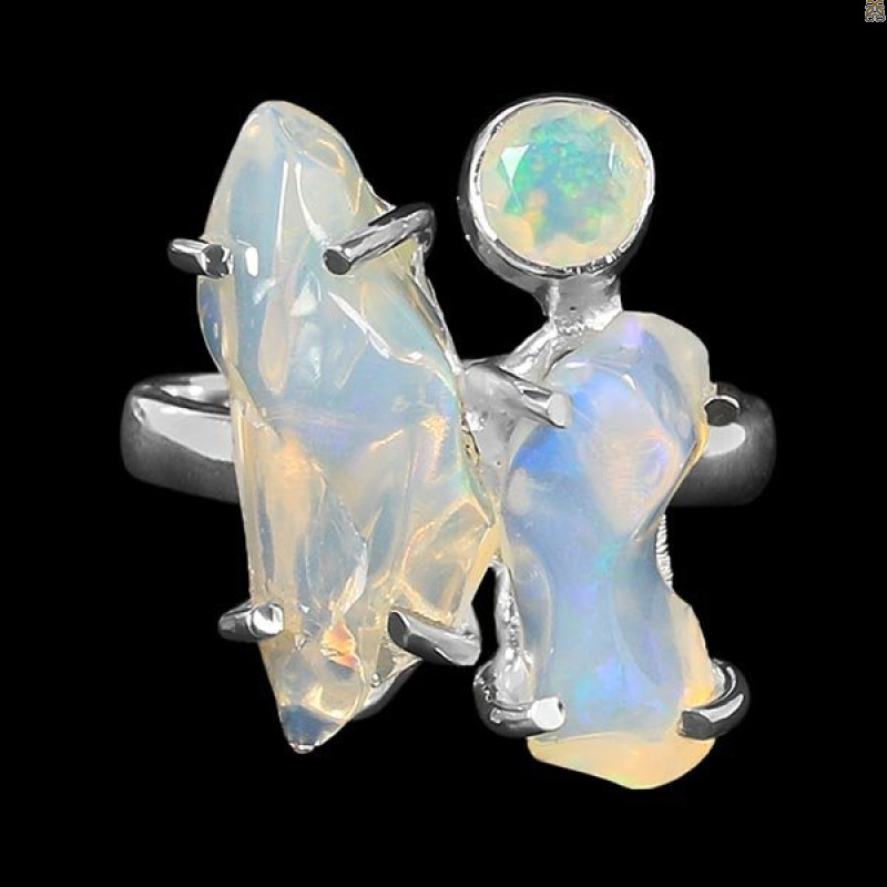 Opal Polished Nugget Ring-2R-Size-6 OPL-2-1094