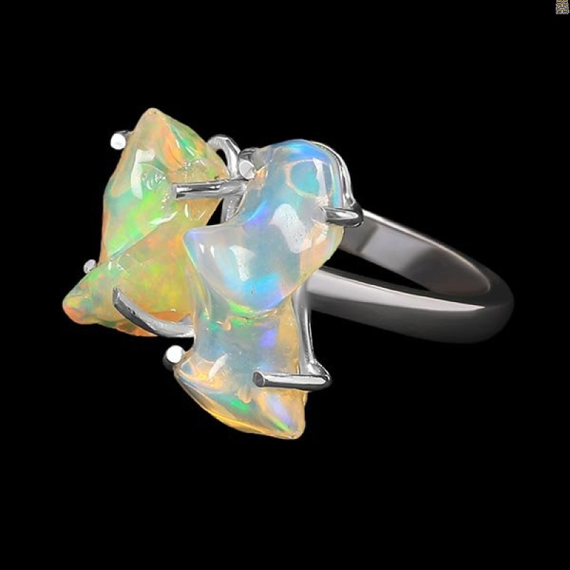 Opal Polished Nugget Ring-2R-Size-9 OPL-2-1096