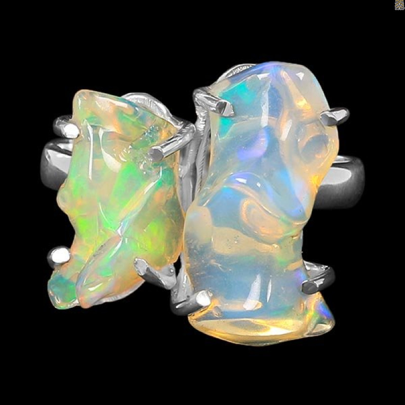 Opal Polished Nugget Ring-2R-Size-9 OPL-2-1096