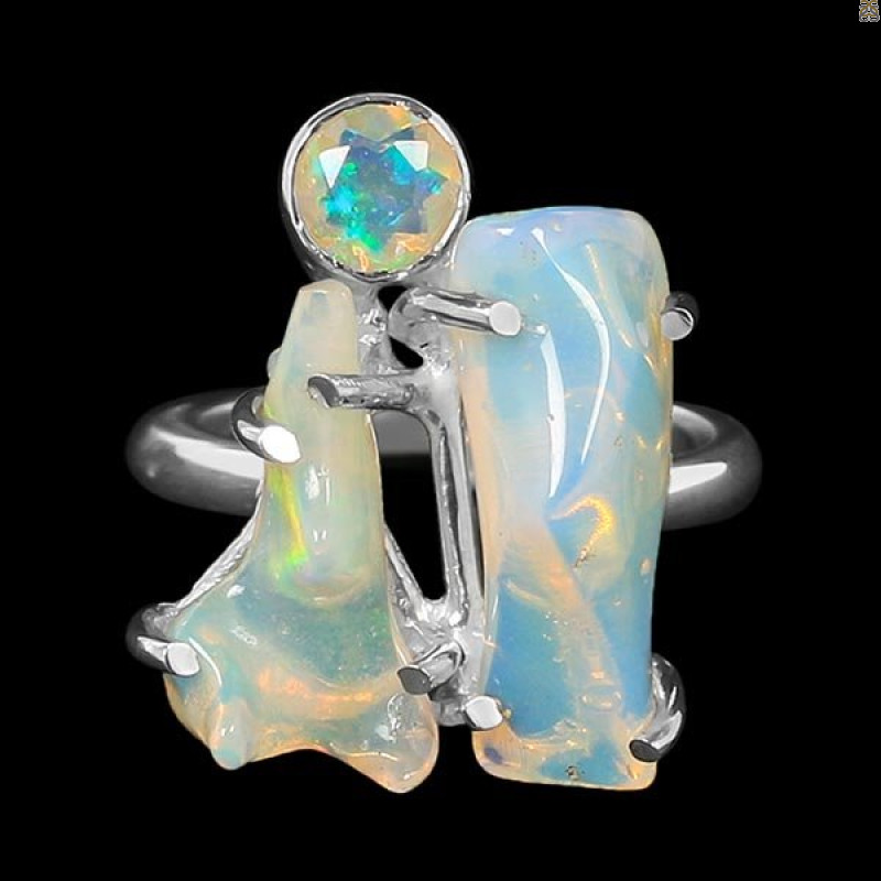 Opal Polished Nugget Ring-2R-Size-7 OPL-2-1097