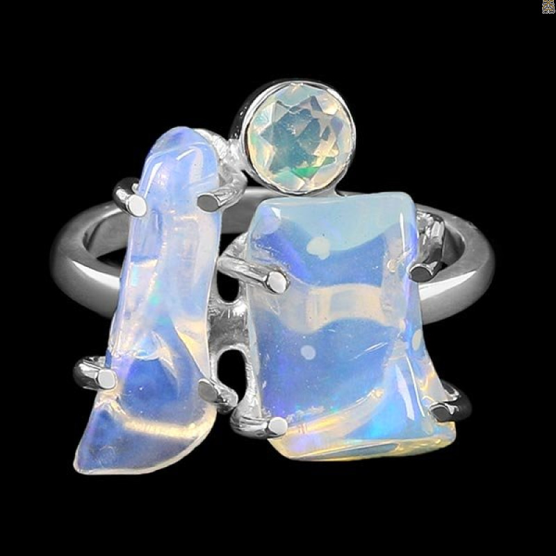 Opal Polished Nugget Ring-2R-Size-9 OPL-2-1098