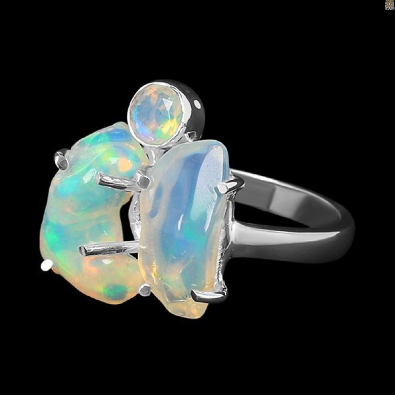 Opal Polished Nugget Ring-2R-Size-8 OPL-2-1102