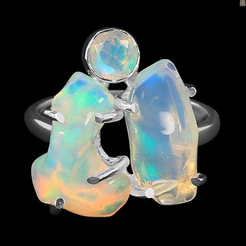 Opal Polished Nugget Ring-2R-Size-8 OPL-2-1102