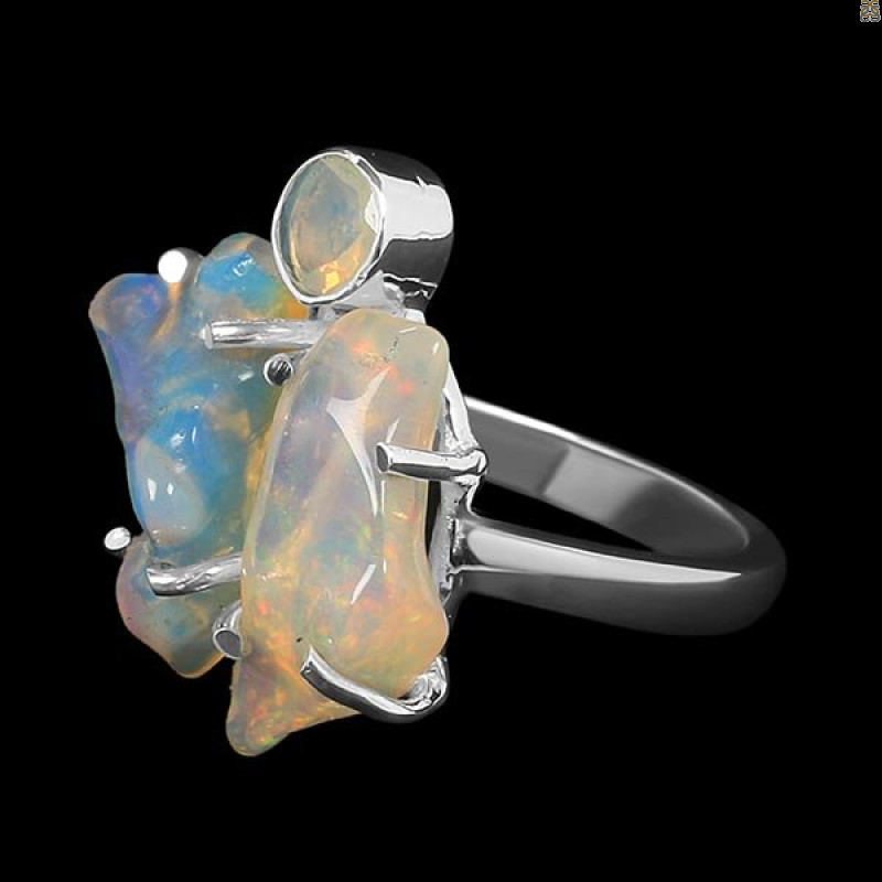 Opal Polished Nugget Ring-2R-Size-7 OPL-2-1104