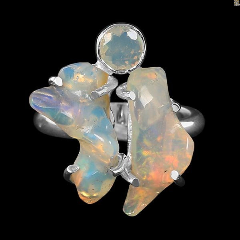 Opal Polished Nugget Ring-2R-Size-7 OPL-2-1104