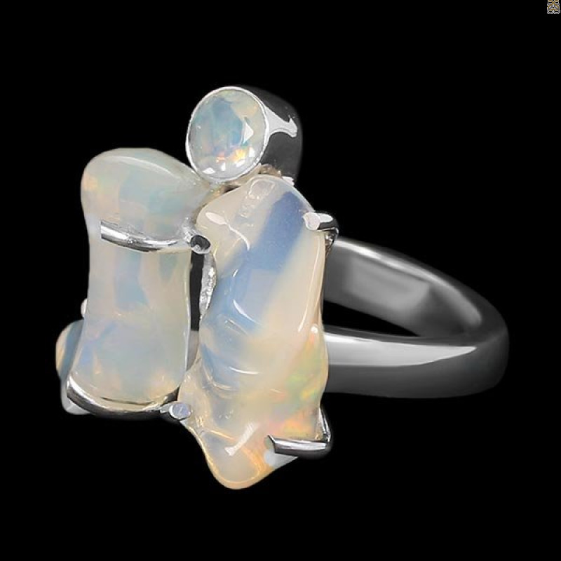Opal Polished Nugget Ring-2R-Size-8 OPL-2-1106
