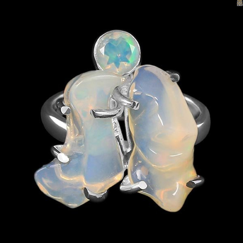 Opal Polished Nugget Ring-2R-Size-8 OPL-2-1106
