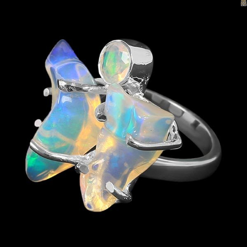 Opal Polished Nugget Ring-2R-Size-7 OPL-2-1109