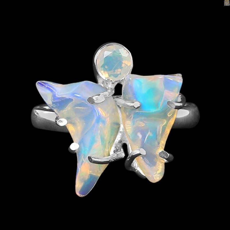 Opal Polished Nugget Ring-2R-Size-7 OPL-2-1109