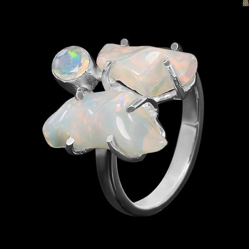 Opal Polished Nugget Ring-2R-Size-8 OPL-2-1110