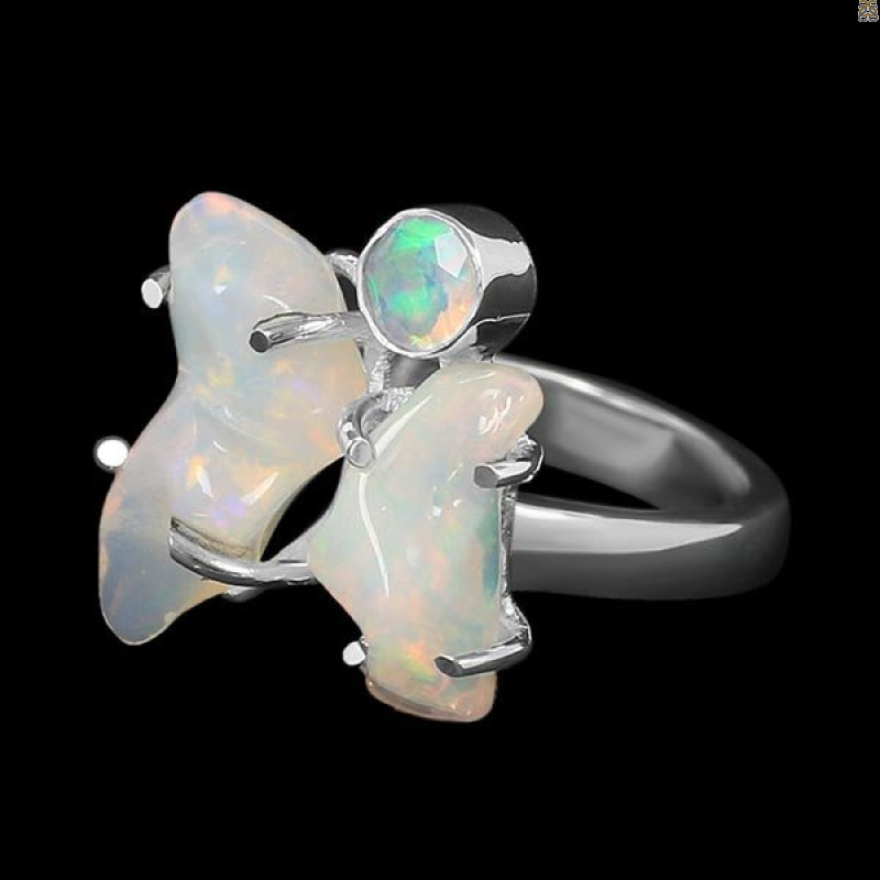 Opal Polished Nugget Ring-2R-Size-8 OPL-2-1110