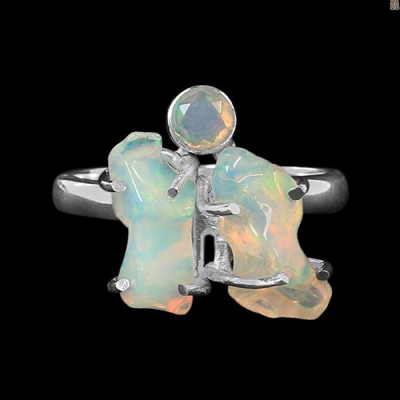 Opal Polished Nugget Ring-2R-Size-6 OPL-2-1111