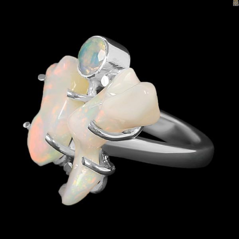 Opal Polished Nugget Ring-2R-Size-7 OPL-2-1113