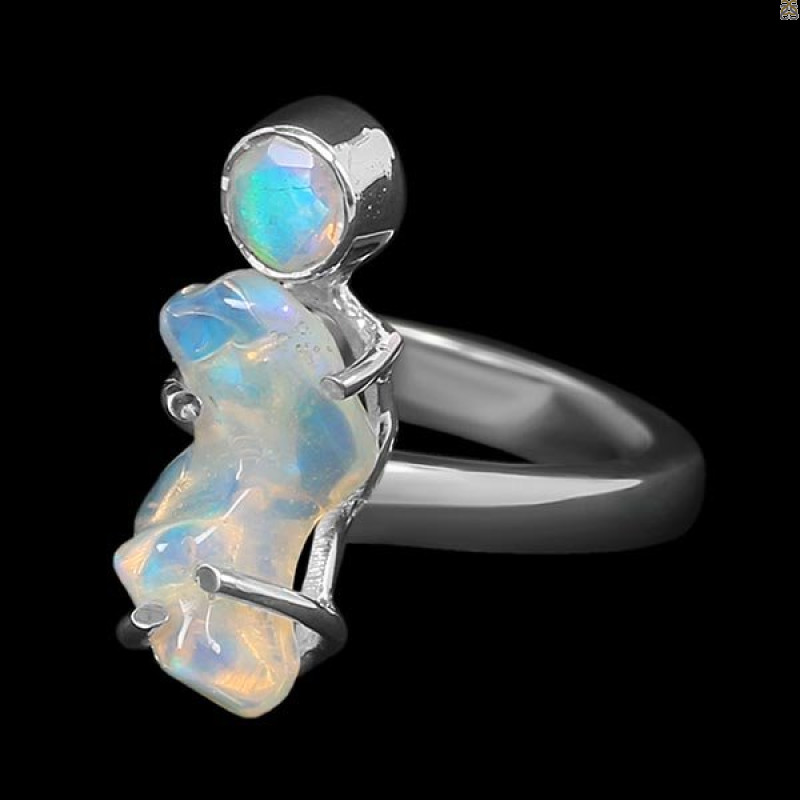 Opal Polished Nugget Ring-2R-Size-8 OPL-2-1117