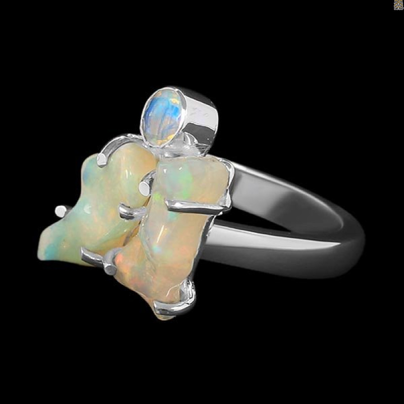 Opal Polished Nugget Ring-2R-Size-8 OPL-2-1118