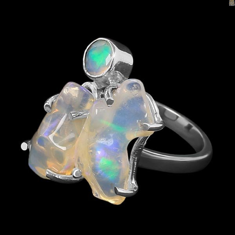 Opal Polished Nugget Ring-2R-Size-7 OPL-2-1121