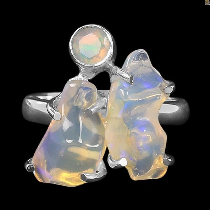 Opal Polished Nugget Ring-2R-Size-7 OPL-2-1121