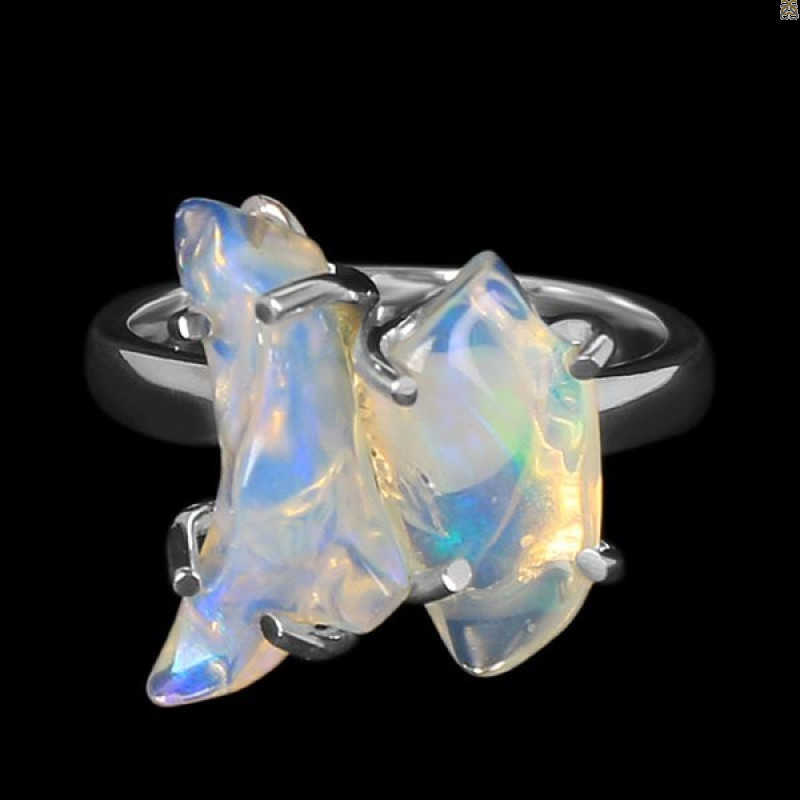 Opal Polished Nugget Ring-R-Size-6 OPL-2-123