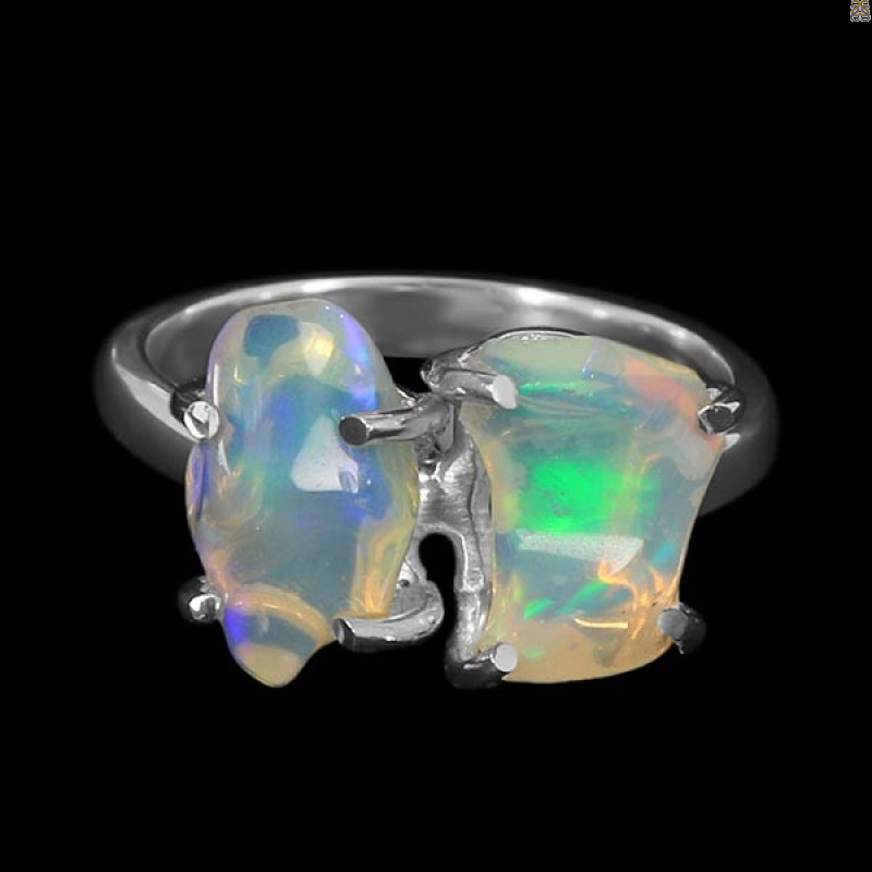 Opal Polished Nugget Ring-R-Size-7 OPL-2-134