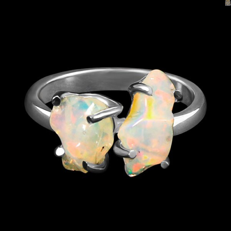 Opal Polished Nugget Ring-R-Size-7 OPL-2-153