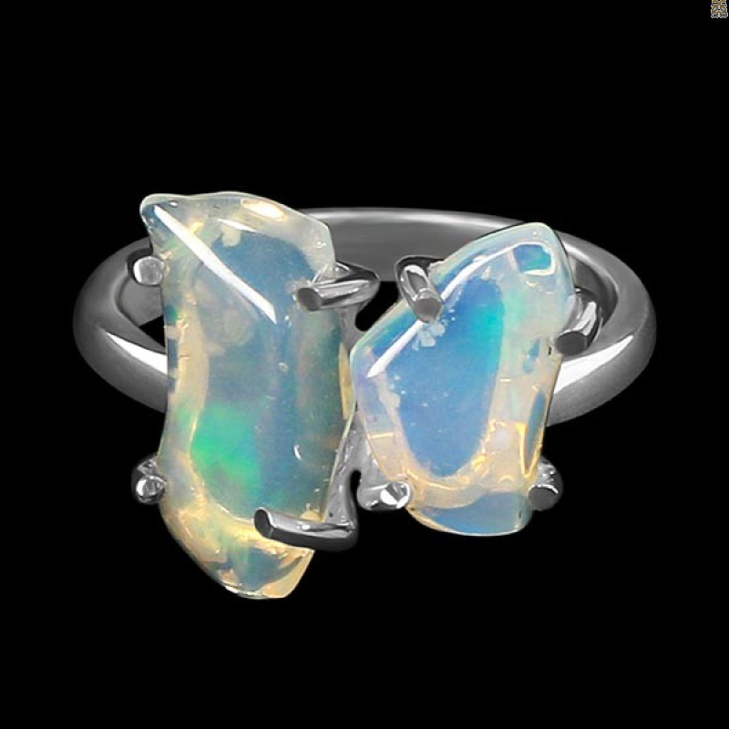 Opal Polished Nugget Ring-R-Size-7 OPL-2-159