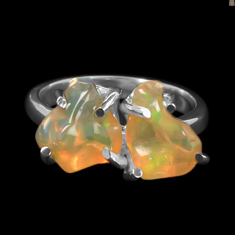 Opal Polished Nugget Ring-R-Size-6 OPL-2-172