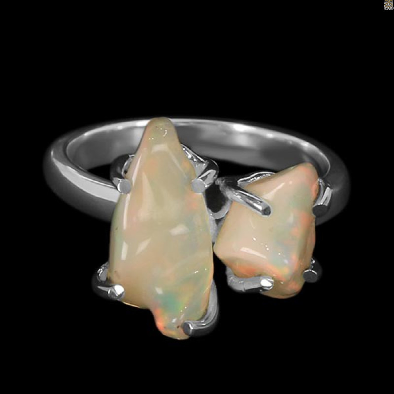 Opal Polished Nugget Ring-R-Size-6 OPL-2-179