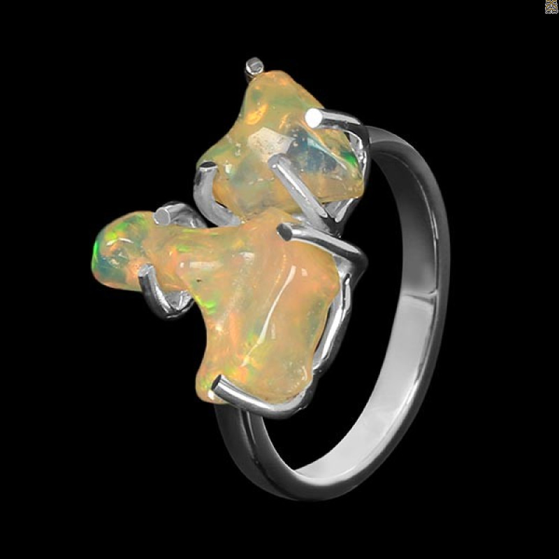 Opal Polished Nugget Ring-R-Size-6 OPL-2-182