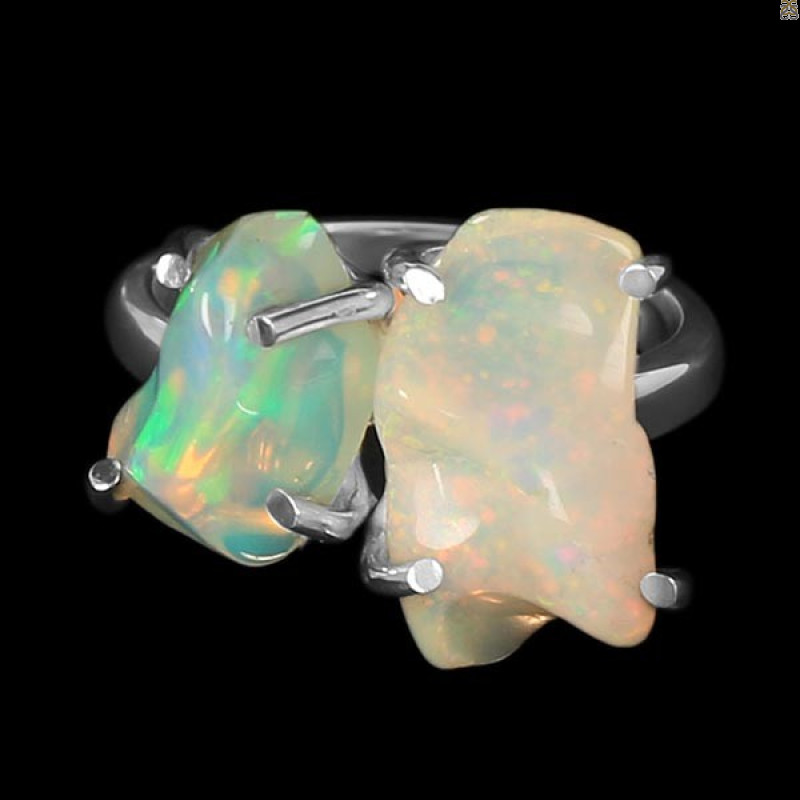 Opal Polished Nugget Ring-R-Size-6 OPL-2-184