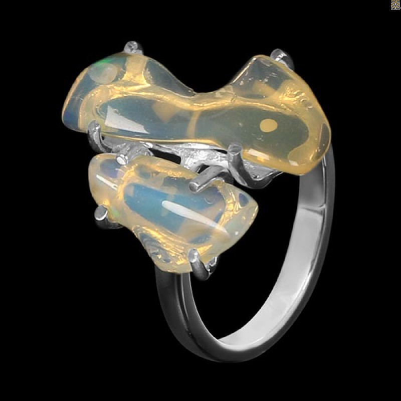 Opal Polished Nugget Ring-R-Size-7 OPL-2-187