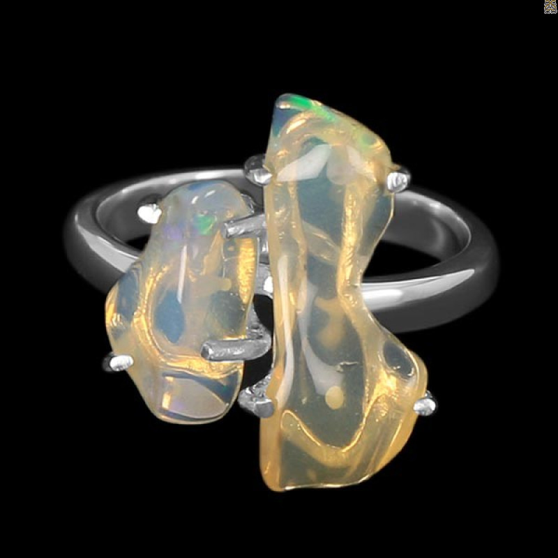 Opal Polished Nugget Ring-R-Size-7 OPL-2-187