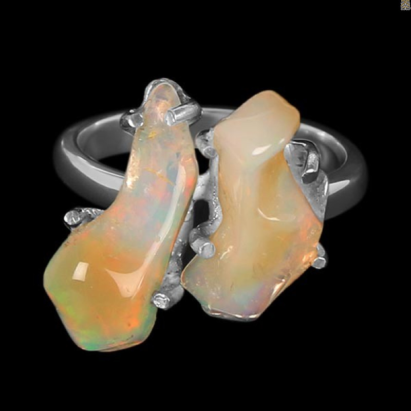 Opal Polished Nugget Ring-R-Size-7 OPL-2-189