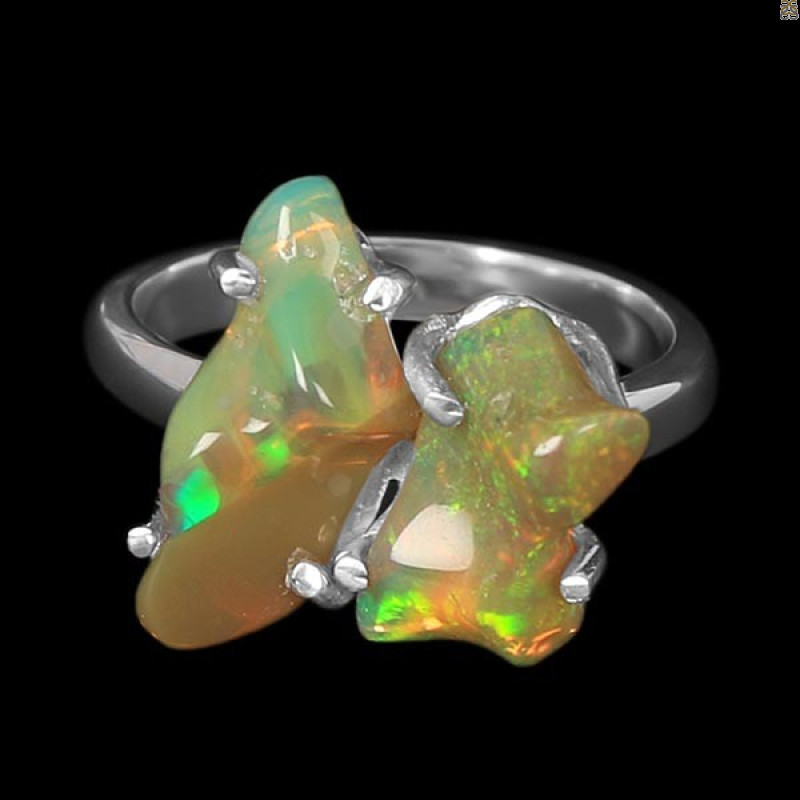 Opal Polished Nugget Ring-R-Size-6 OPL-2-193