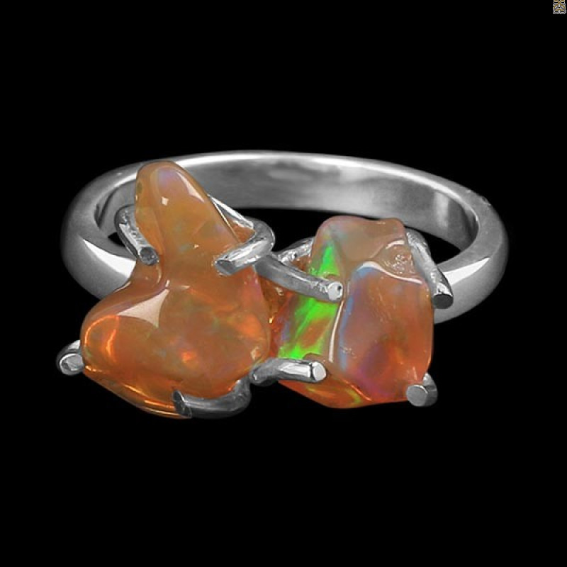 Opal Polished Nugget Ring-R-Size-8 OPL-2-227