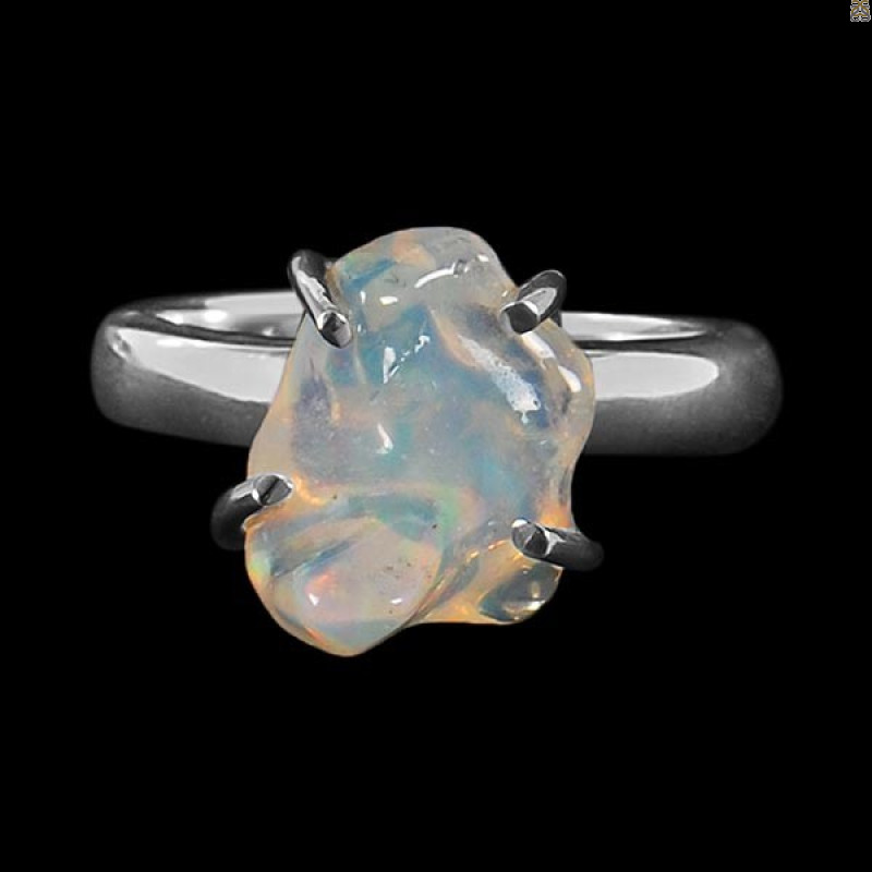 Opal Polished Nugget Ring-R-Size-6 OPL-2-23