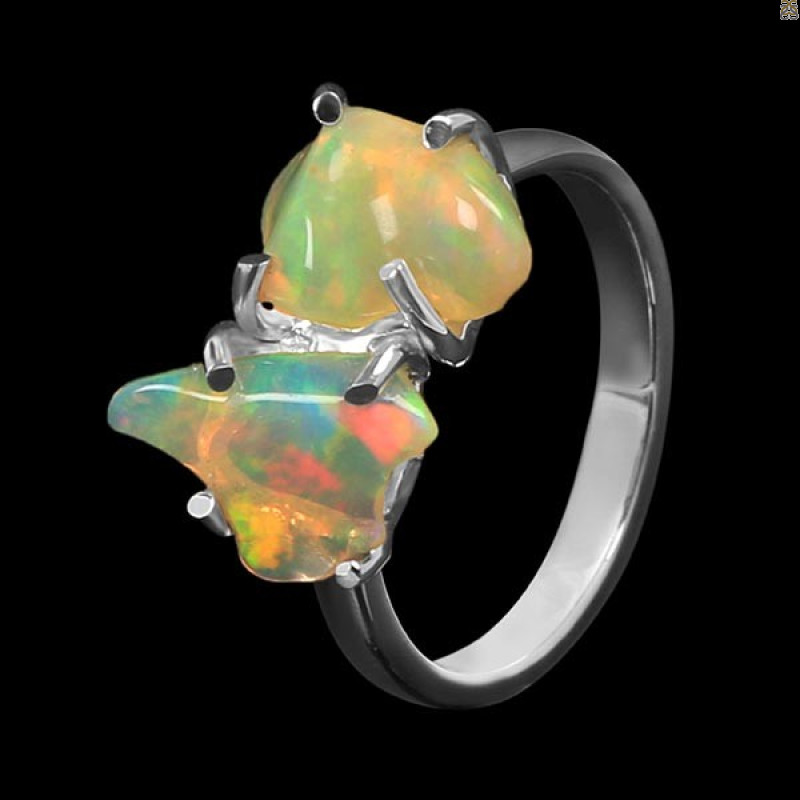 Opal Polished Nugget Ring-R-Size-8 OPL-2-252