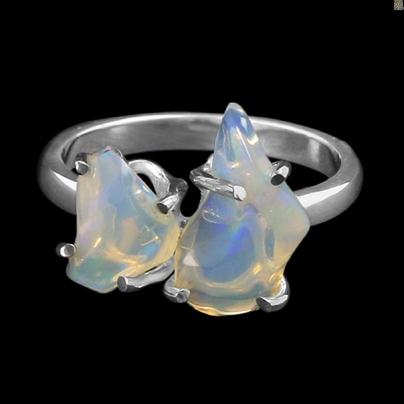 Opal Polished Nugget Ring-R-Size-8 OPL-2-256