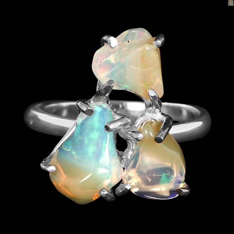 Opal Polished Nugget Ring-R-Size-6 OPL-2-272