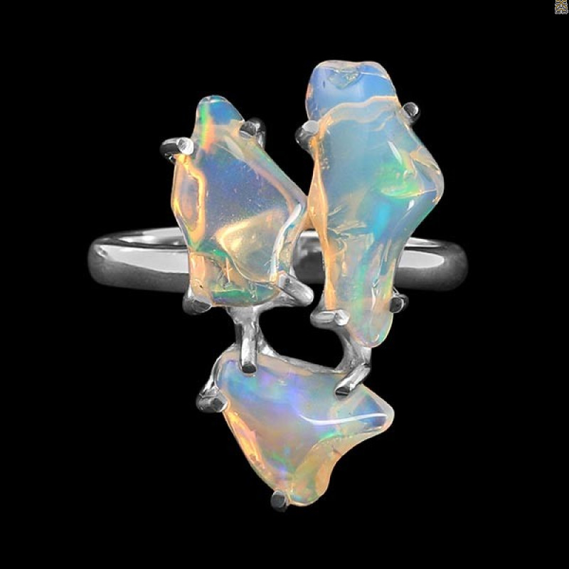 Opal Polished Nugget Ring-R-Size-6 OPL-2-287