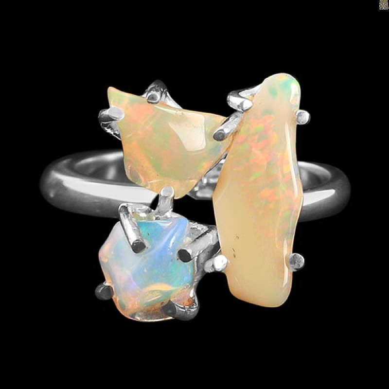 Opal Polished Nugget Ring-R-Size-7 OPL-2-290
